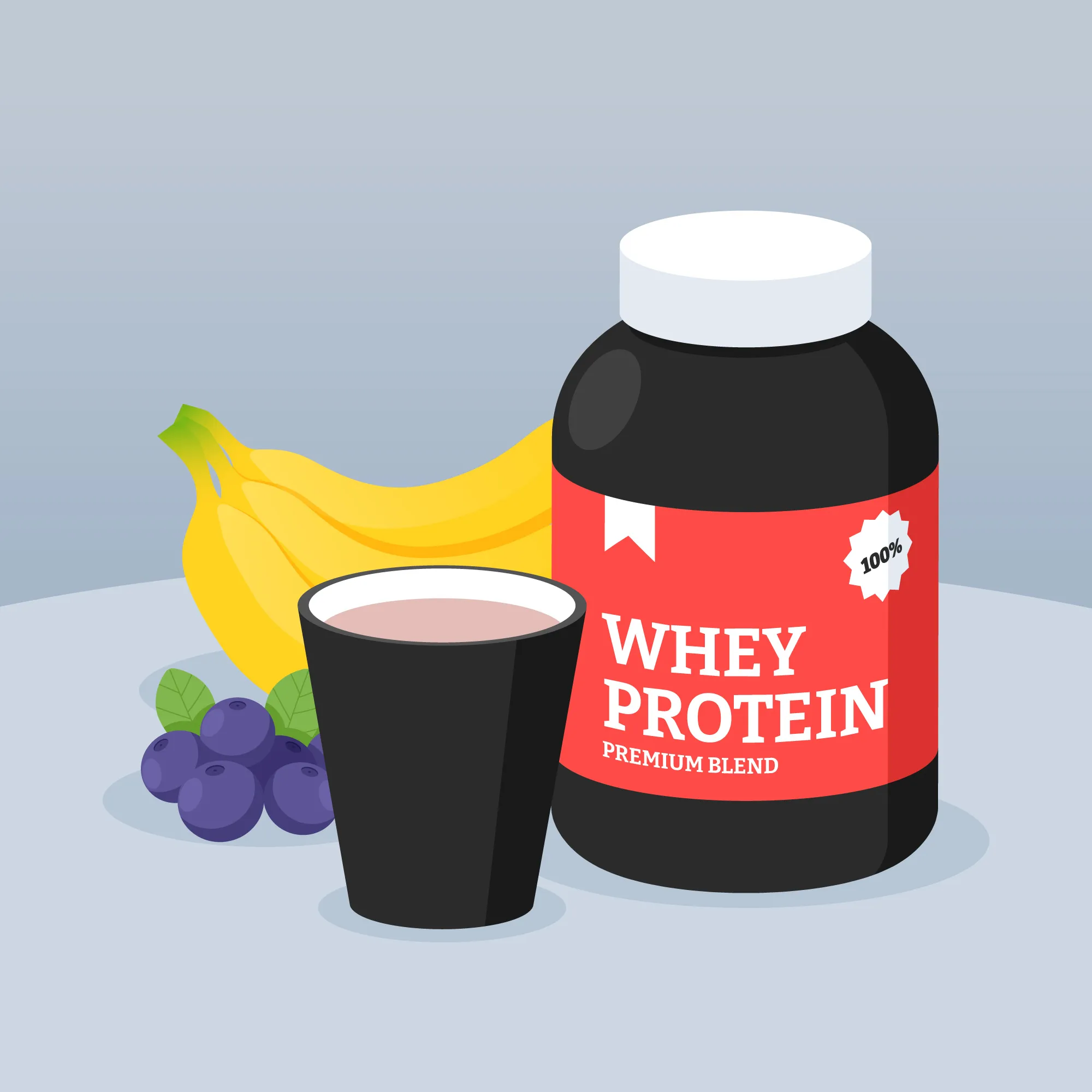 Flavored Whey Protein Jar